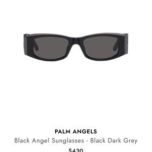 Palm Angels Angel Sunglasses Men’s Women’s Luxury Acetate Heavy Retro Genuine